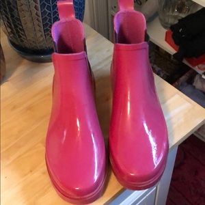 Pink RL Polo Sport short rain boots